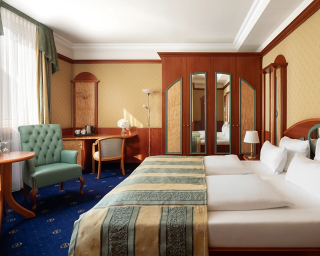 Helles Zimmer im Hotel an der Mosel